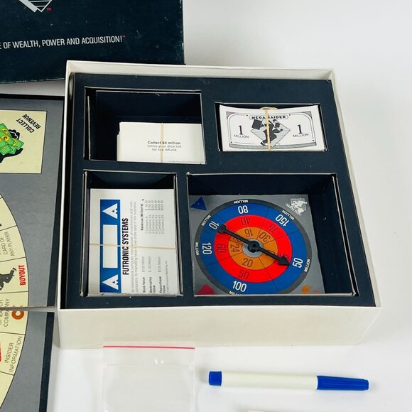 Mega Raider 1987 Board Game Of Wealth Power & Acquisition 2-6 Players - Picture 3 of 4
